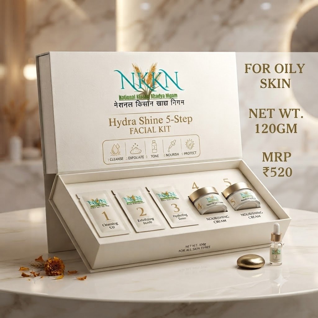 NKKN Brand Shine Facial Kit For Oily Skin