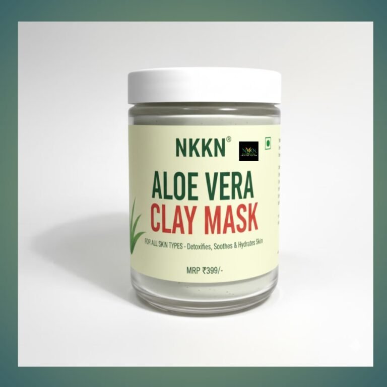 NKKN Brand Aloe Vera Clay Mask – Deep Cleansing, Hydration & Naturally Healthy Skin